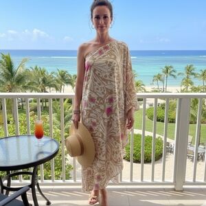America & Beyond Misty Rose One Shoulder Dress Size XL
